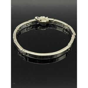 Vintage Taxco Mexico 925 Solid Sterling Silver Bar Link ID Bracelet 7"